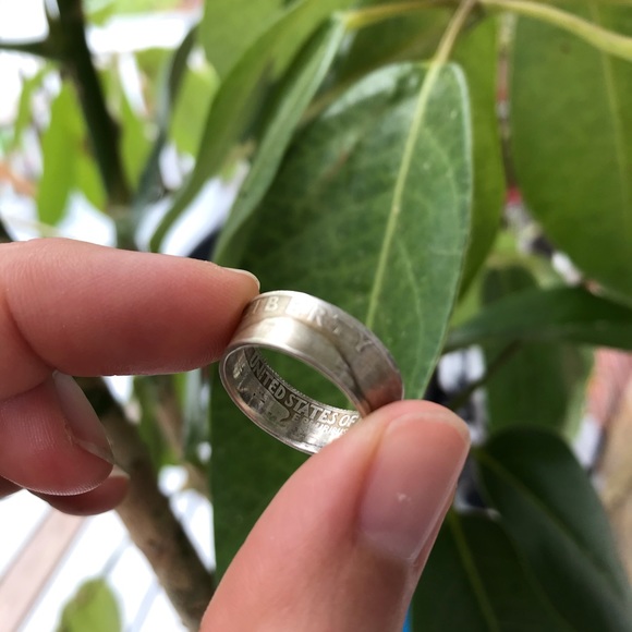 Handcrafted Coin Ring | 1947 Quarter size 7 - Picture 1 of 10